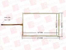 RADWELL RAD+700-TOUCHGLASS-212X132MM