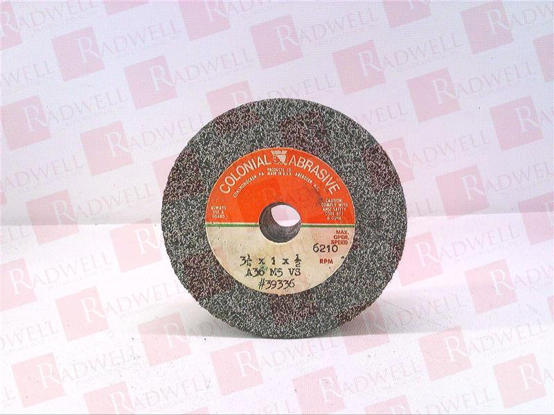 COLONIAL WEST ABRASIVES A36-M5-VS