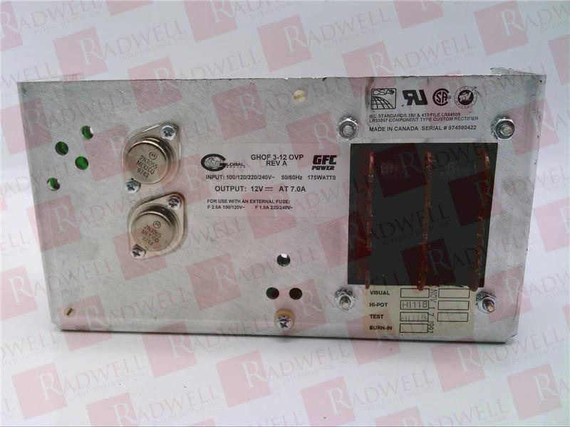 HAMMOND POWER SOLUTIONS GHOF-3-12