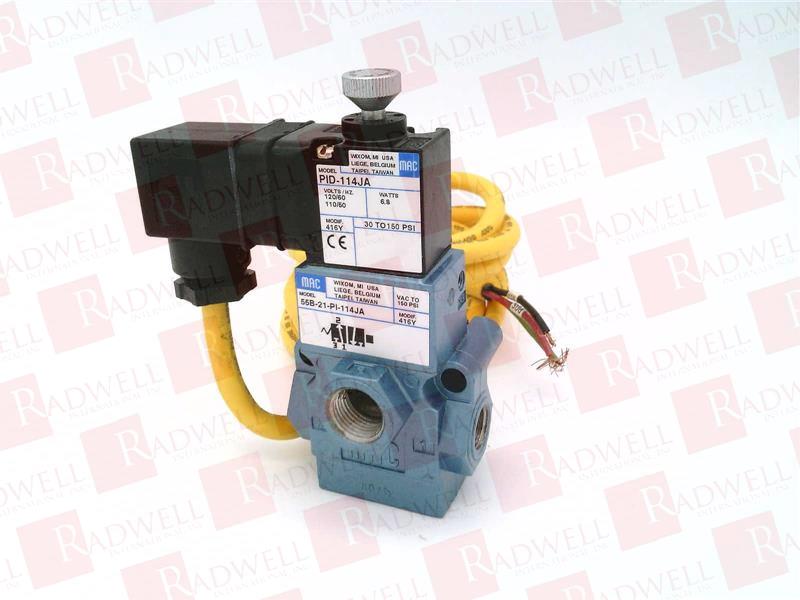 MAC VALVES INC 55B-21-PI-114JA