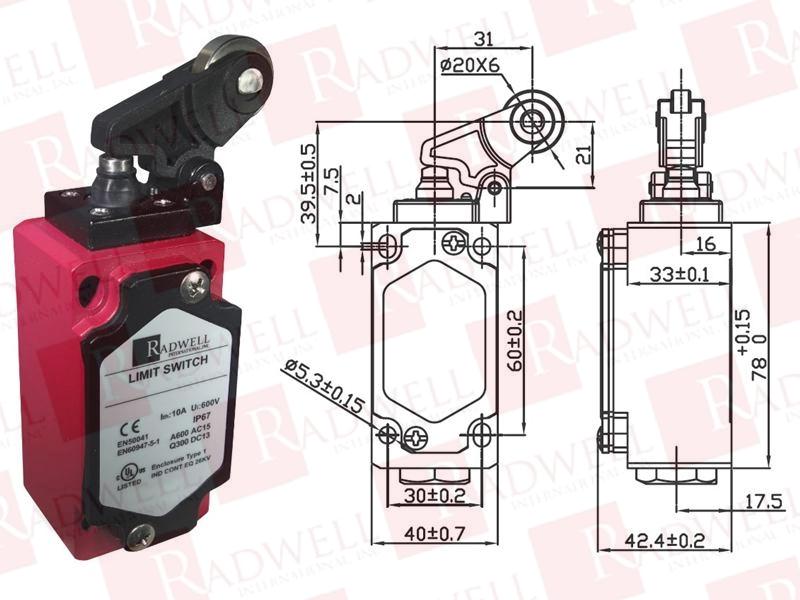 RADWELL VERIFIED SUBSTITUTE 3SE3-120-0F-SUB