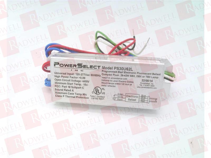 POWER SELECT BALLASTS PS30U62L