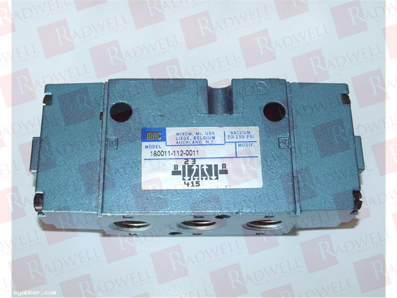 MAC VALVES INC 180011-112-0011