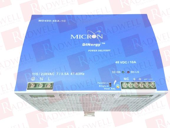 MICRON INDUSTRIES CORPORATION MD480-48A-1C