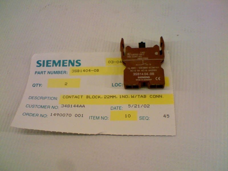 SIEMENS 3SB1-404-0B