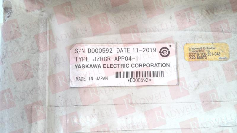 YASKAWA ELECTRIC JZRCR-APP04-1