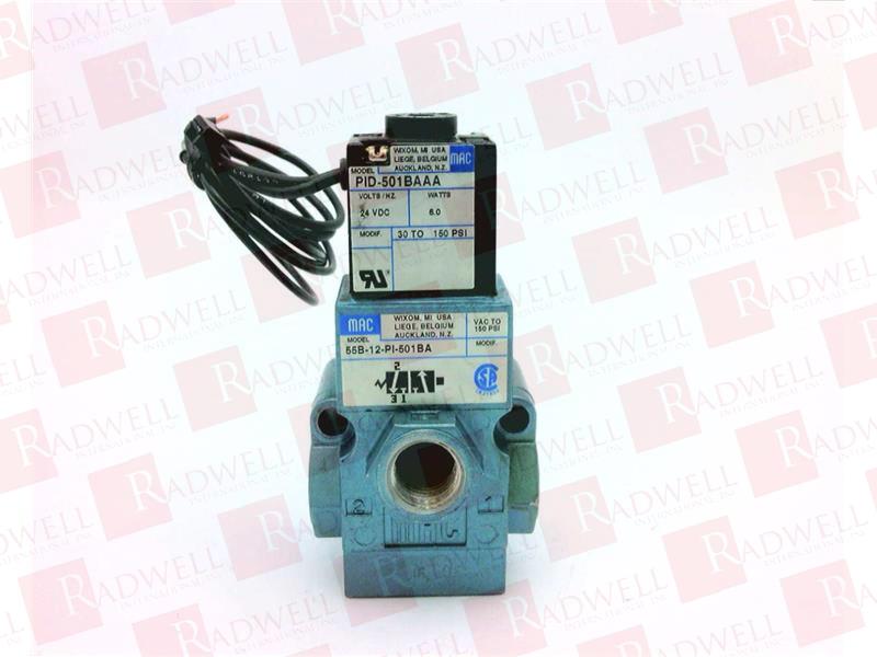 MAC VALVES INC 55B-12-PI-501-BA