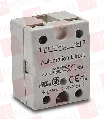 AUTOMATION DIRECT AD-SSR650-DC-280A